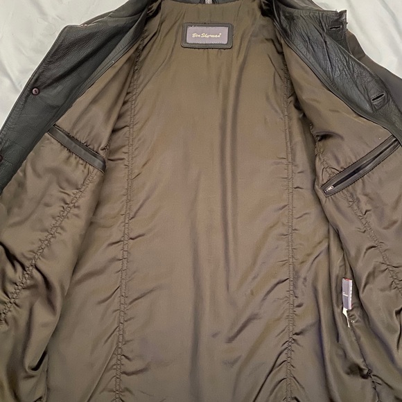 Ben Sherman Men's Leather Coat - Picture 4 of 5